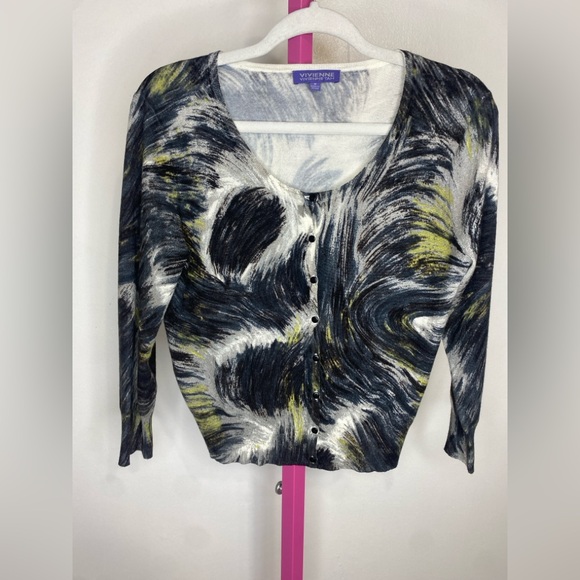 Vivienne Tam Tops - NWOT Vivienne Tam Black and Yellow Abstract Blouse